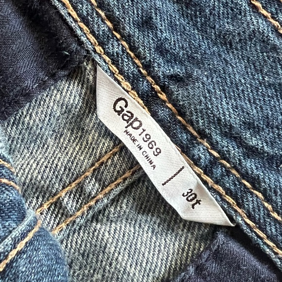 Gap 1969 Denim Mini Skirt button front A-line- Sz 30 T - Picture 6 of 6